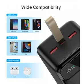 Фото: Батарея універсальна Choetech B731 40000mAh 22.5W Black (B731-ACBK) № 3 | KTC