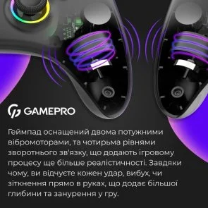 Фото: Геймпад GamePro GPX13B Black № 9 | KTC
