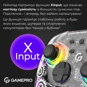 Геймпад GamePro GPX13T Transparent