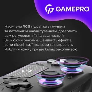 Фото: Геймпад GamePro GPS13B Wireless Black № 13 | KTC