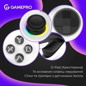 Фото: Геймпад GamePro GPX13W White № 13 | KTC