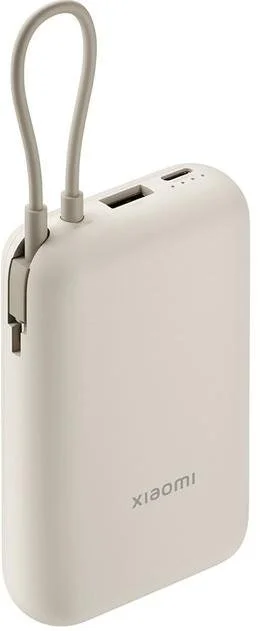 Фото: Батарея універсальна Xiaomi 10000mAh 22.5W Integrated Cable Beige (BHR9072GL) № 2 | KTC
