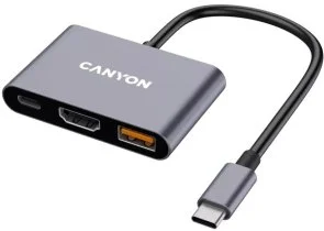 Фото: USB-хаб Canyon DS-4 3in1 USB-C Grey (CNS-TDS4) № 2 | KTC
