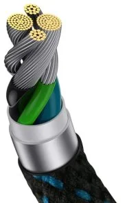 Фото: Кабель Baseus MVP 2 Elbow-shaped 2.4A AM / Lightning 2m Black/Blue (CAVP000121) № 6 | KTC