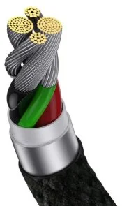 Фото: Кабель Baseus MVP 2 Elbow-shaped 2.4A AM / Lightning 2m Black (CAVP000101) № 7 | KTC