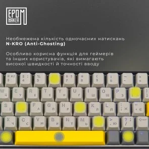 Фото: Клавіатура Epomaker EP64 Mulan Switch Hot-Swap RGB Black (EP64-B-M) № 12 | KTC