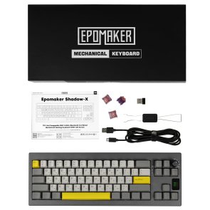 Клавіатура Epomaker Shadow-X Flamingo Switch Hot-Swap RGB WL/BT/USB Black (SHX-B-F)