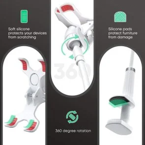 Фото: Універсальний тримач UGREEN LP113 Multifunction Phone Clip Stand White 30488 (LP113/30488) № 6 | KTC