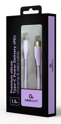 Фото: Кабель Cablexpert Premium 2.1A Type-C / Type-C 1.5m Purple (CC-USB2S-CMCM-1.5M-P) № 2 | KTC
