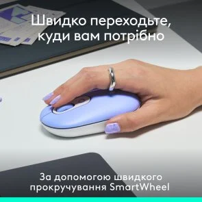 Фото: Миша Logitech POP Mouse with emoji Wireless Lilac (910-007414) № 3 | KTC