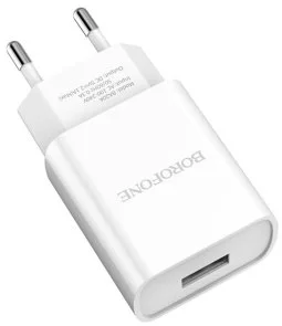 Фото: Зарядний пристрій BOROFONE BA20A Sharp 2.1A White (BA20AW) № 2 | KTC