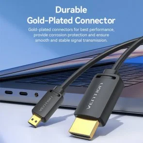 Фото: Кабель Vention v2.0 4K 60Hz HDMI / MicroHDMI 1m Black (AGIBF) № 7 | KTC
