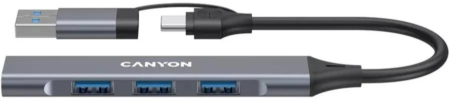 Фото: USB-хаб Canyon DS-02 Grey (CNS-TDS02G) № 4 | KTC