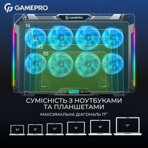 Підставка для ноутбука GamePro CP795 Black