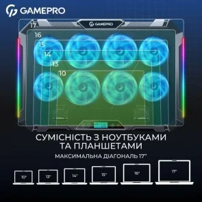Фото: Підставка для ноутбука GamePro CP795 Black № 9 | KTC