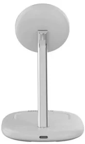 Фото: Бездротова зарядна станція Canyon WCS-205 2in1 Qi2 15W White (CNS-WCS205W) № 4 | KTC