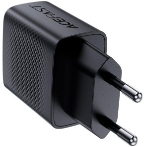  Зарядний пристрій Acefast A82 GaN 20W Black with Type-C / Type-C