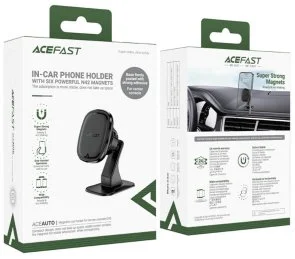 Фото: Кріплення для мобільного телефону Acefast D35 Center Console Magnetic Car Holder Black (6974316282327) № 5 | KTC