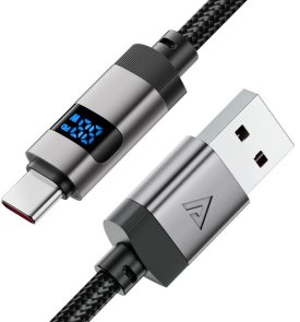 Кабель Acefast C15-04 66W AM / Type-C 1.2m Black (6974316283737)