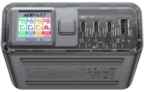 Фото: Зарядний пристрій Acefast Z4 QC3.0 PD GaN 218W Black (6974316282587) № 2 | KTC