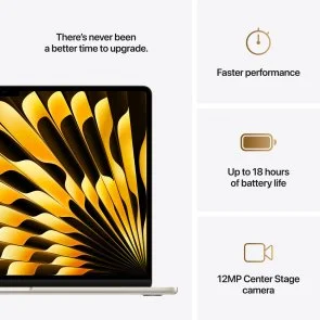 Фото: Ноутбук Apple MacBook Air 15.3 M4 10GPU Starlight (MC6K4) № 10 | KTC