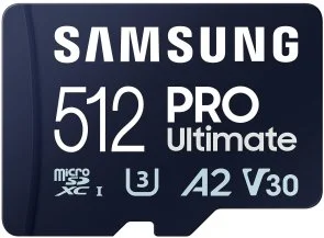 Фото: FLASH пам'ять Samsung Pro Ultimate A2 V30 U3 Micro SDXC 512GB with adapter (MB-MY512SA/WW) № 2 | KTC