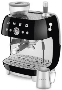 Фото: Ріжкова кавоварка Smeg Espresso coffee machine with grinder Black (EGF03BLEU) № 6 | KTC