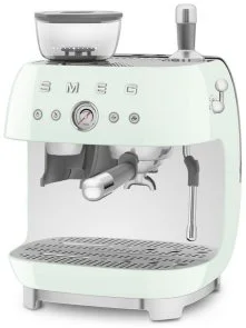 Фото: Ріжкова кавоварка Smeg Espresso coffee machine with grinder Pastel Green (EGF03PGEU) № 4 | KTC