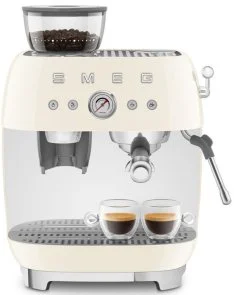 Фото: Ріжкова кавоварка Smeg Espresso coffee machine with grinder Creamy (EGF03CREU) № 2 | KTC