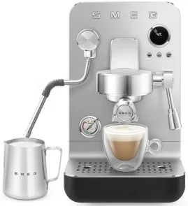 Фото: Ріжкова кавоварка Smeg Espresso coffee machine Black (EMC02BLMEU) № 4 | KTC