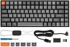 Клавіатура Keychron K2 Max 84Key K Super Banana QMK RGB UKR/ENG WL/BT/USB Black (K2M-C4-UA)