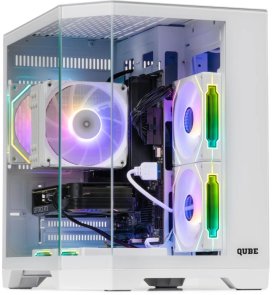 Корпус QUBE Crystal ARGB White (CRYSTAL_GWNU3)