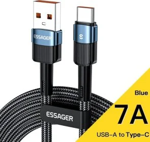 Фото: Кабель Essager 7A AM / Type-C 2m Blue (EXCT-XCA03) № 3 | KTC
