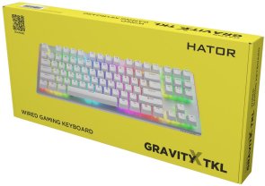 Клавіатура Hator Gravity X TKL Aurum Orange Linear US White (HTK551)
