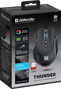 Фото: Миша Defender Thunder GM-213 Wireless Black (52213) № 5 | KTC