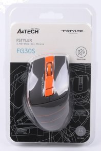 Миша A4tech FG30S Silent Black/Orange (FG30S Orange)