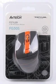 Фото: Миша A4tech FG30S Silent Black/Orange (FG30S Orange) № 8 | KTC