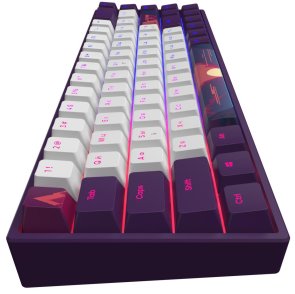 Клавіатура Dark Project 68 Sunrise PBT Mech. g3ms Sapphire ENG/UA Violet/White (DPP68_GSH_SUNR_ANSI_UA)