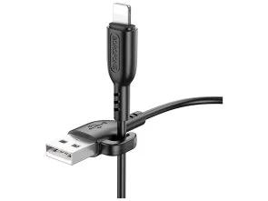 Фото: Кабель BOROFONE BX91 AM / Lightning 1m 2.4A Black (6974443389883) № 2 | KTC