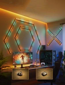Фото: Настінний світильник Govee H6063 Gaming Wall light Evangelion 8pcs RGBIC Wi-Fi/BT (H6063312) № 3 | KTC