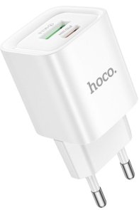 Зарядний пристрій Hoco C147A Charm QC3.0 PD 20W White (6942007630276)