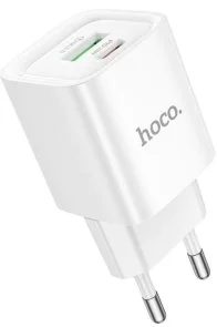 Фото: Зарядний пристрій Hoco C147A Charm QC3.0 PD 20W White (6942007630276) № 3 | KTC