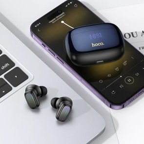 Гарнітура вкладиші Hoco EQ20 Rhyme TWS Bluetooth, Black