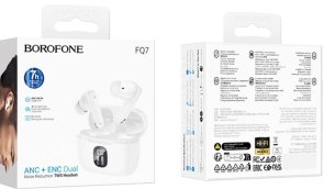Навушники BOROFONE FQ7 Treasure ANC/ENC noise reduction White (6941991120077)