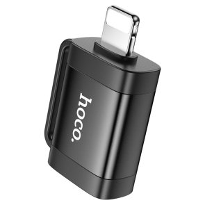 Перехідник Hoco UA31A Lightning M / AF Black (6942007628082)