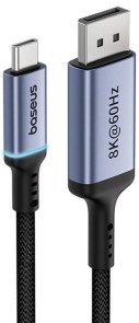 Кабель USB (Type-C) to DP, 1.5м, Baseus High Definition Series, Black
