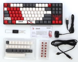 Клавіатура, комплект Bloody WS87 BLMS Red Plus Switch RGB USB/BT/WL Naraka (WS87 (Naraka))