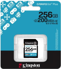 FLASH пам'ять Kingston Canvas Go Plus Class 10 UHS-I U3 V30 SDXC 256GB (SDG4/256GB)