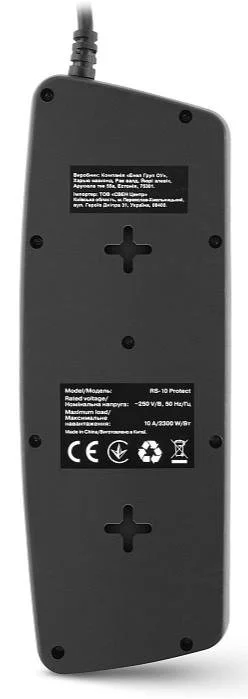 Фото: Мережевий фільтр Real-EL RS-10 Protect 10/3m Black (EL122300039) № 7 | KTC
