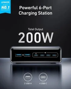 Фото: Зарядний пристрій Anker GaNPrime Charger 200W Black (A2683341) № 2 | KTC